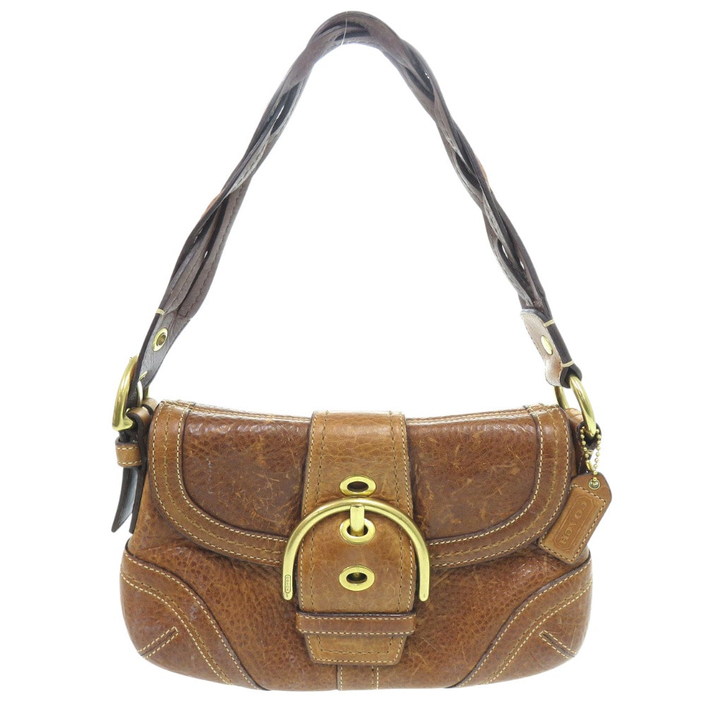 コーチ  ソーホー ブレイデッドレザースモール フラップバッグ 1