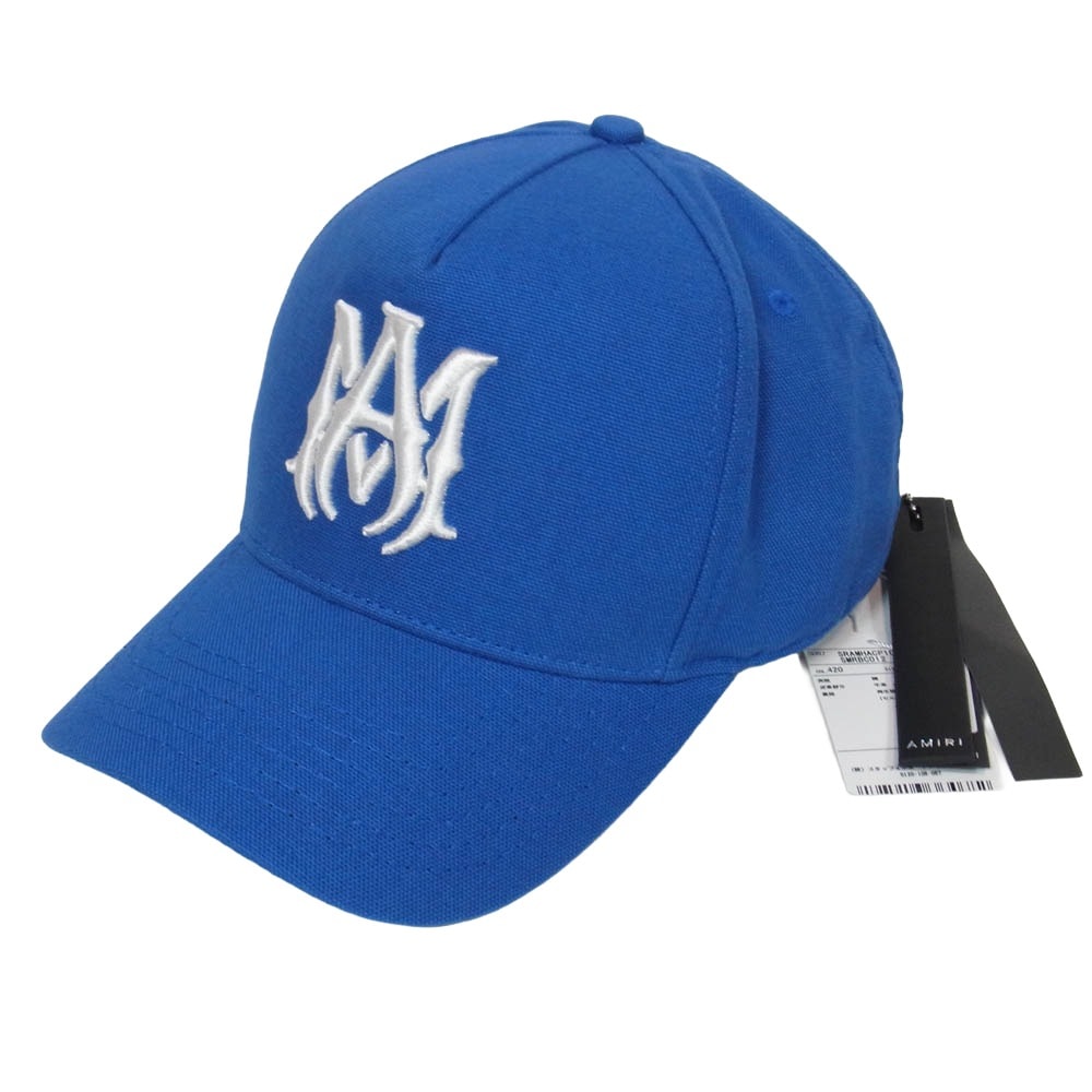 AMIRI アミリ キャップ SRAMHACP1016SMRBC012 FULL CANVAS MA HAT フル キャンバス トラッカー ハット ロゴ キャップ ブルー系 UNI【新古品】【未使用】【中古】