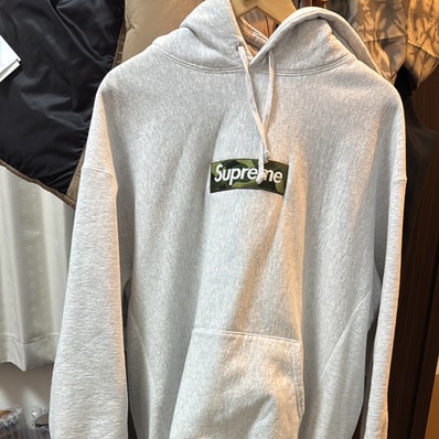 Supreme Box Logo Hooded Sweatshirt "Ash Grey" (23FW)