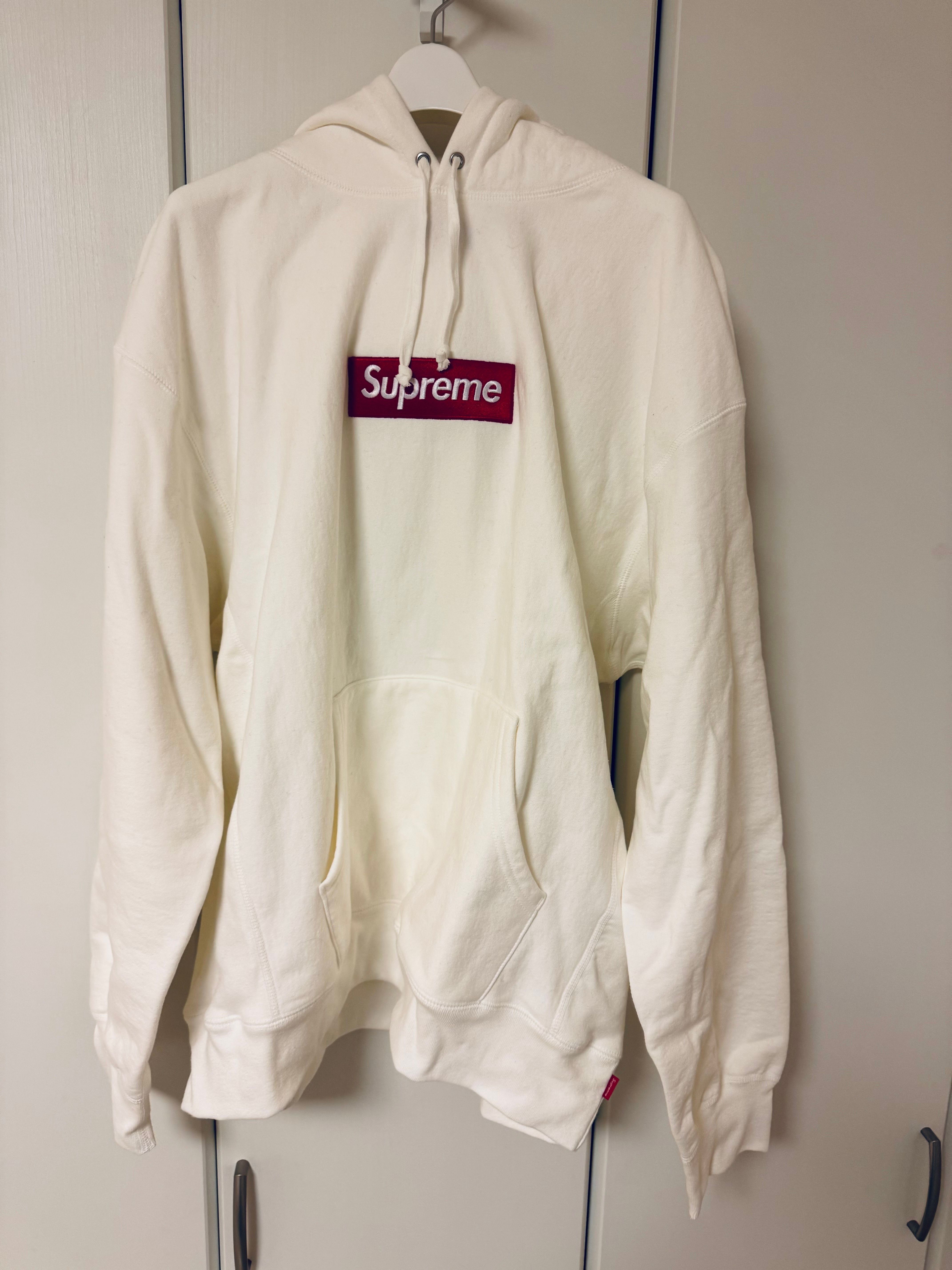 Supreme Box Logo Hooded Sweatshirt "White" (21FW)