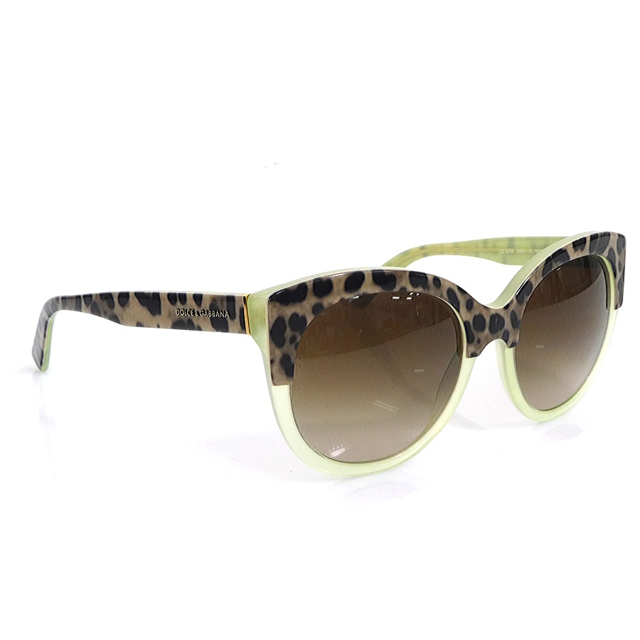 ドルチェアンドガッバーナ DOLCE&GABBANA サングラス プラスチック クリアイエロー/ブラウン ユニセックス【中古】 56668g