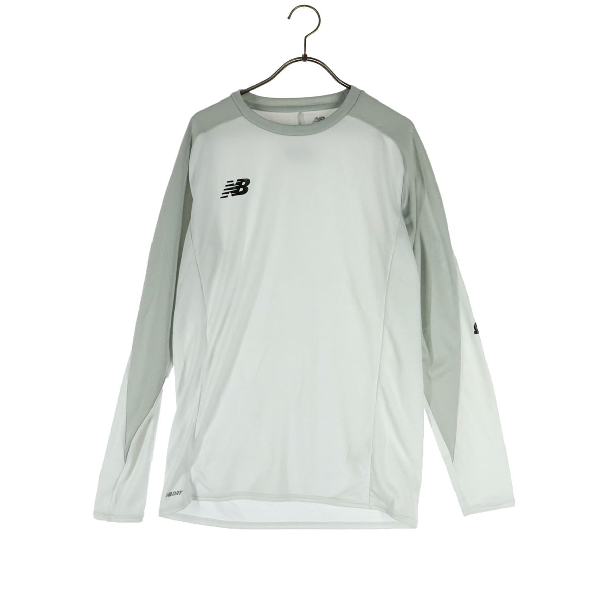 NEW BALANCE ニューバランス 長袖 ロゴ Tシャツ L ホワイト系