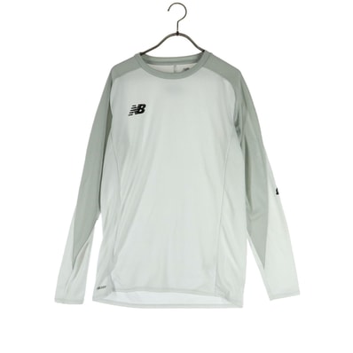 NEW BALANCE ニューバランス 長袖 ロゴ Tシャツ L ホワイト系