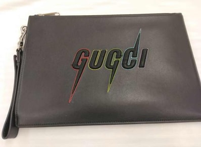 GUCCI Gucci Blade Clutch Bag "Black"