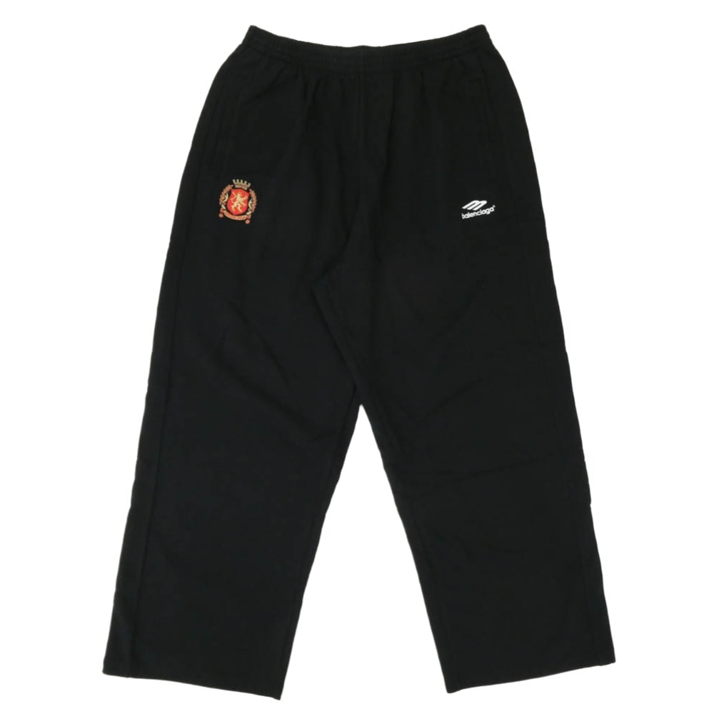 BALENCIAGA バレンシアガ パンツ 24SS 777708 TPVW3 Soccer Baggy Sweatpants サッカー バギー スウェットパンツ ブラック系 XXL【極上美品】【中古】