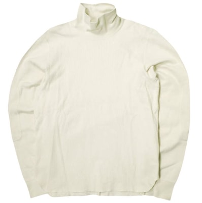 B:MING by BEAMS ビーミング バイ ビームス 24AW ambiance Thermal Turtle Neck Tee サーマルタートルネックTシャツ ONE SIZE NATURAL 長袖 ワッフル カットソー トップス g20917