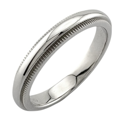 ティファニー ミルグレイン リング 指輪 10号 Pt950プラチナ レディース TIFFANY&Co. 中古
