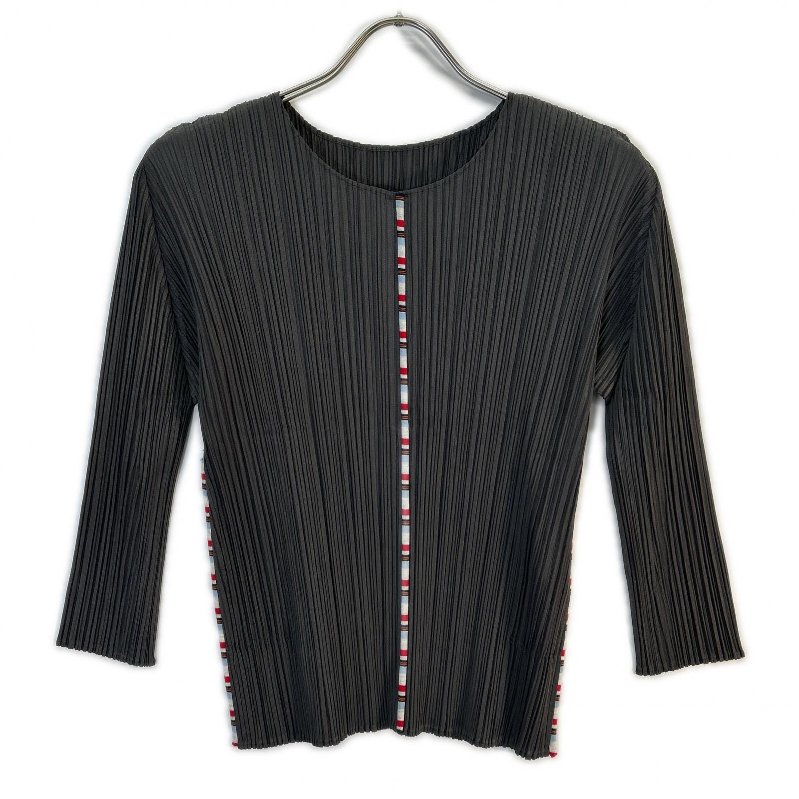 プリーツプリーズ PP43-JK652 グレー センターライン プリーツカットソー 3