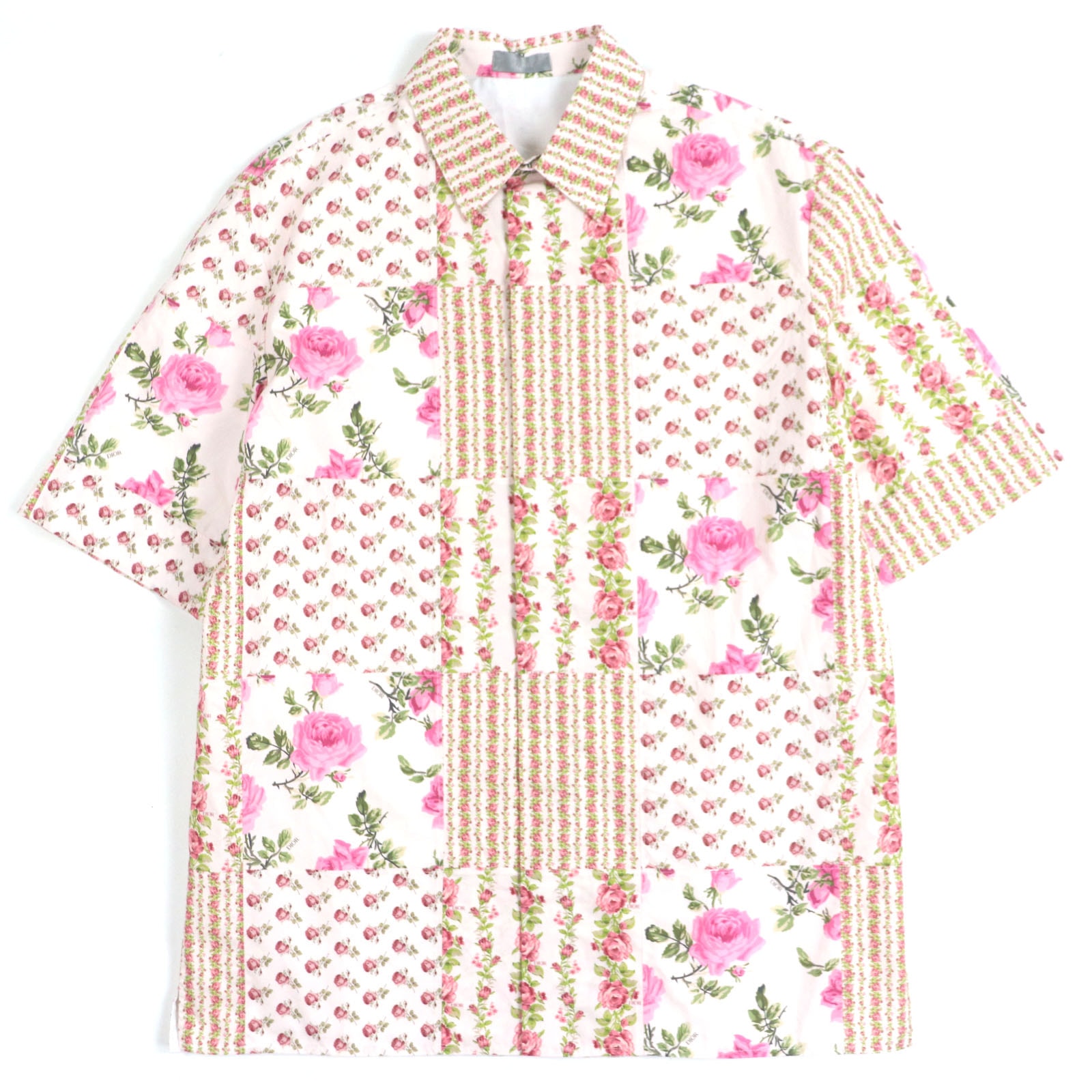 極美品 ディオール オム
 半袖シャツ ピンク メンズ 38 293C517A5679