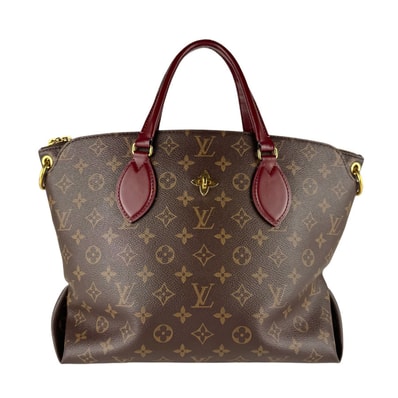 ルイ ヴィトン LOUIS VUITTON ハンドバッグ ショルダーバッグ モノグラム フラワージップドトートMM モノグラムキャンバス ブラウン/ボルドー レディース M44348【中古】 z9877