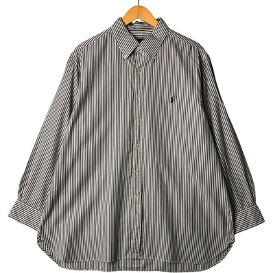古着 ラルフローレン Ralph Lauren 長袖 ボタンダウンストライプシャツ メンズXL相当/eaa572988