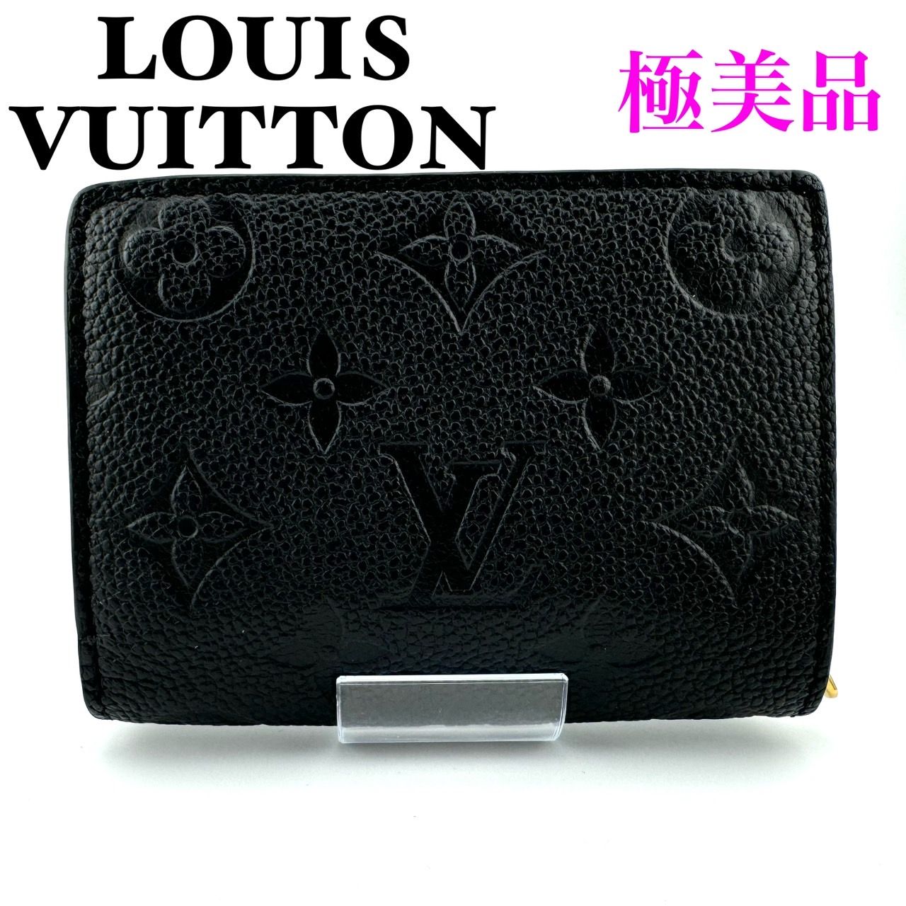 【美品】 ルイヴィトン ポルトフォイユクレア ノワール M80151 LOUIS VUITTON（ルイ・ヴィトン） 【6ea0279】ルイヴィトン 財布