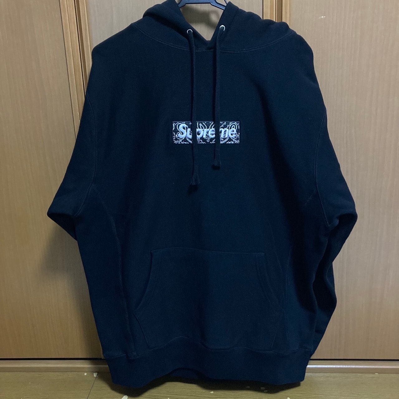 Supreme Bandana Box Logo Hooded Sweatshirt "Black"