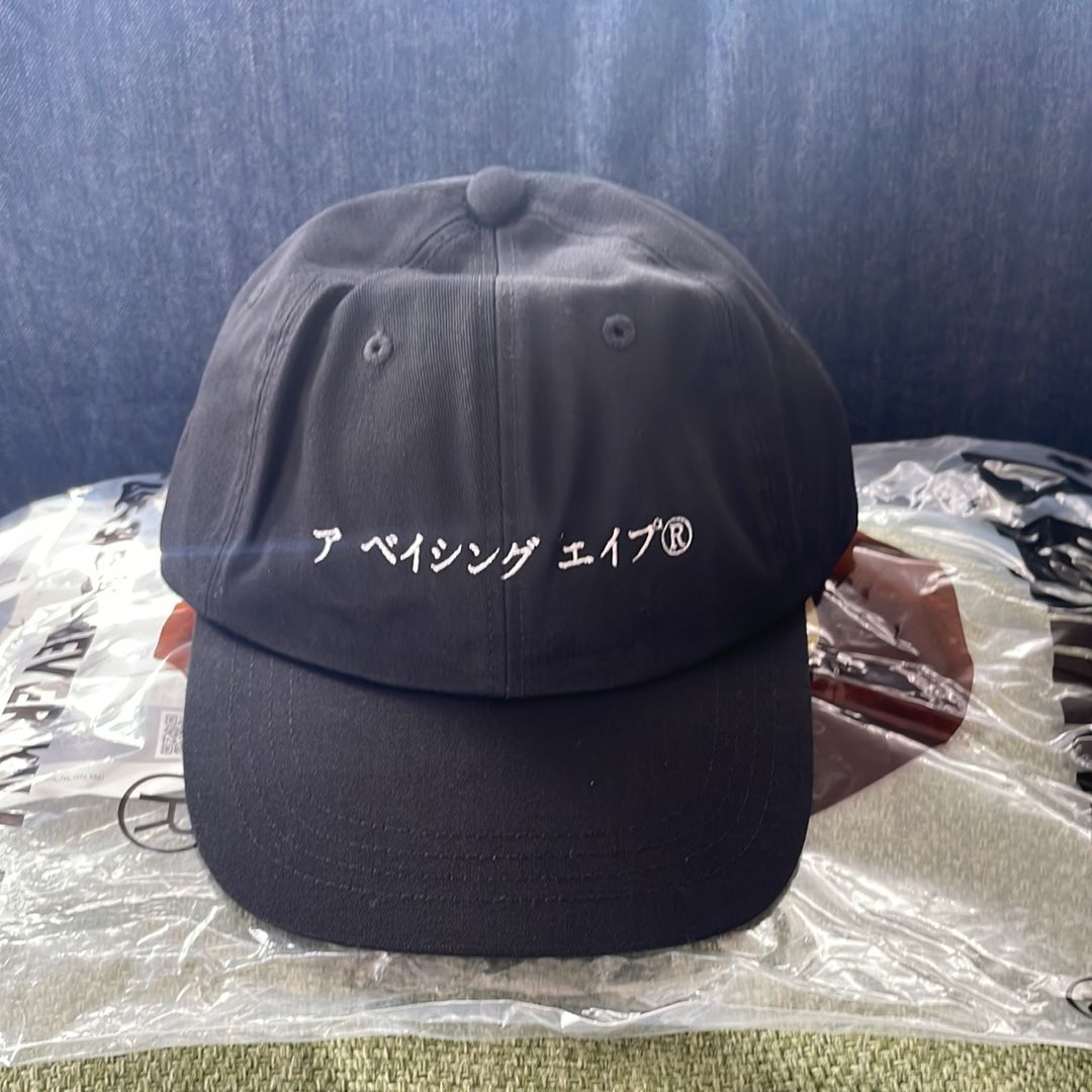 katakana embroidery panel cap m