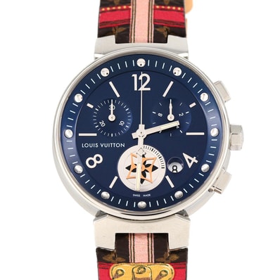 ルイヴィトン タンブールムーンスタークロノ QA032 SS クォーツ