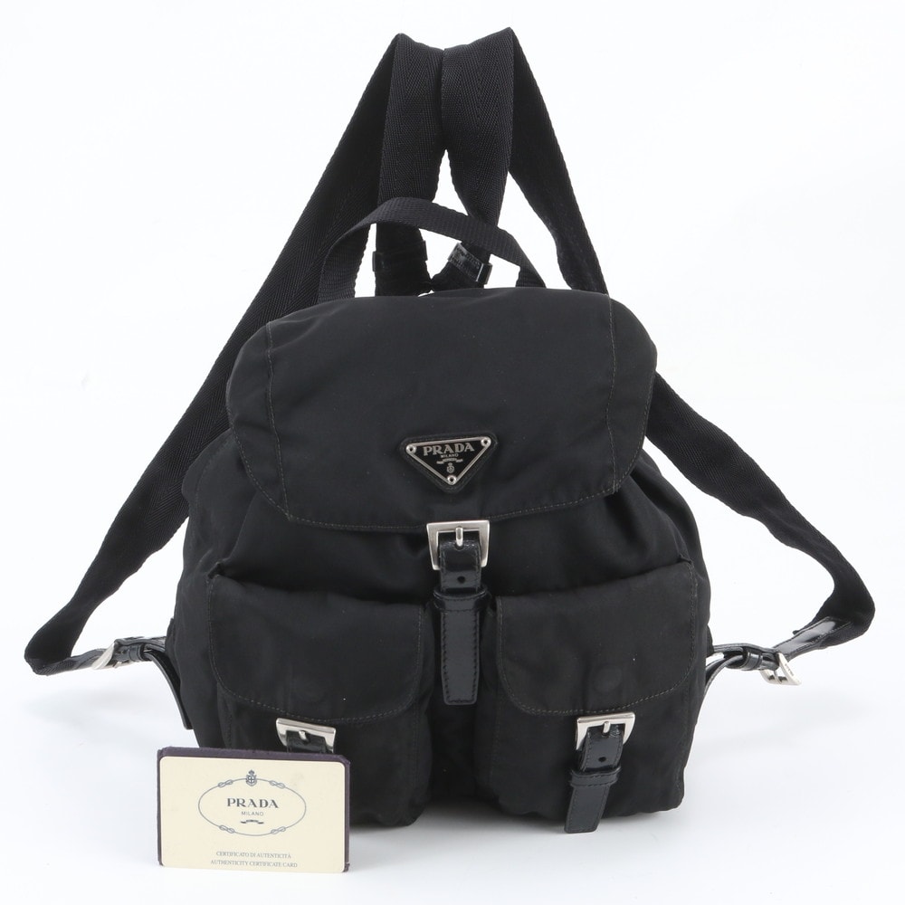 ■美品 プラダ テスート ナイロントライアングルロゴ B6677