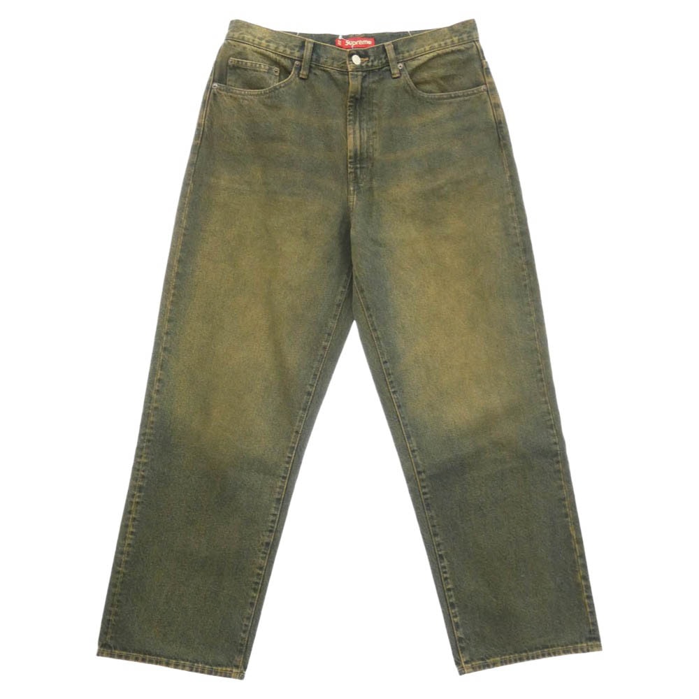 Supreme シュプリーム 26AW Baggy Jean Dirty Indigo バギー ジーンズ 加工 デニム パンツ ブラウン系 インディゴブルー系 32【新古品】【未使用】【中古】
