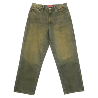 Supreme シュプリーム 26AW Baggy Jean Dirty Indigo バギー ジーンズ 加工 デニム パンツ ブラウン系 インディゴブルー系 32【新古品】【未使用】【中古】