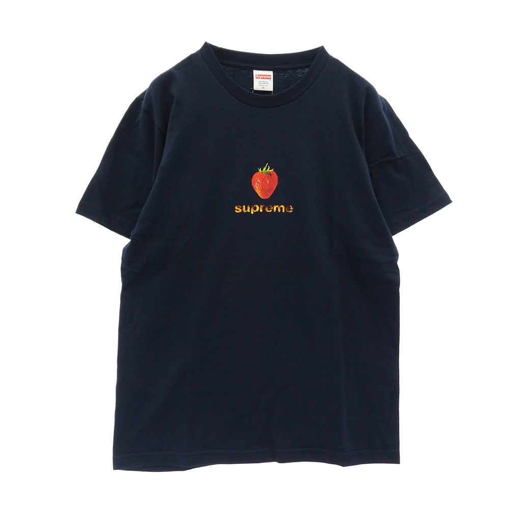 Supreme シュプリーム Tシャツ 16SS Berry Tee ベリー プリント 半袖 Tシャツ カットソー ダークネイビー系 M【新古品】【未使用】【中古】