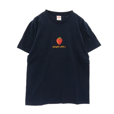 Supreme シュプリーム Tシャツ 16SS Berry Tee ベリー プリント 半袖 Tシャツ カットソー ダークネイビー系 M【新古品】【未使用】【中古】