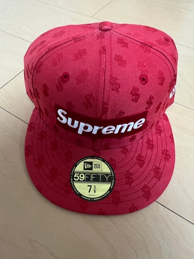 Supreme Monogram Box Logo New Era "Red"