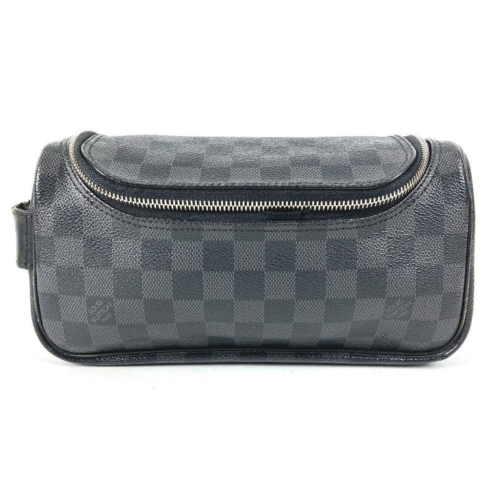 ルイヴィトン LOUIS VUITTON トワレポーチ N47625  ダミエグラフィット メイクポーチ 化粧ポーチ セカンドバッグ クラッチバッグ ポーチ ダミエグラフィットキャンバス ブラック