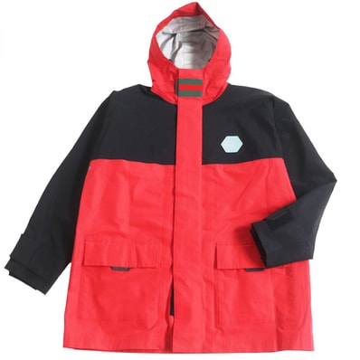 【ドンドン見直し】美品 グッチ マウンテンパーカー 赤×黒 メンズ 48