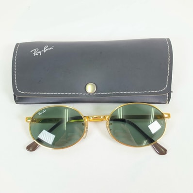 Ray-Ban レイバン W2560 サングラス B&L RAY BAN ゴールド グリーン系レンズ ラウンド 丸型 メタル グリーン ゴールド ボシュロム ヴィンテージ メンズ