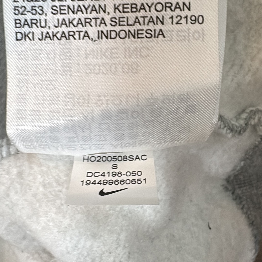 Nike x Stussy International Crewneck Sweatshirt (US Size) "Grey" DC4198-050
