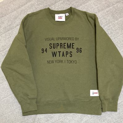 Supreme / WTAPS Crewneck "Light Olive"