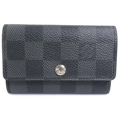 ルイ ヴィトン LOUIS VUITTON キーケース ダミエグラフィット ミュルティクレ6 ダミエグラフィットキャンバス/メタル ダークグレー/シルバー メンズ N62662【中古】 e61849a