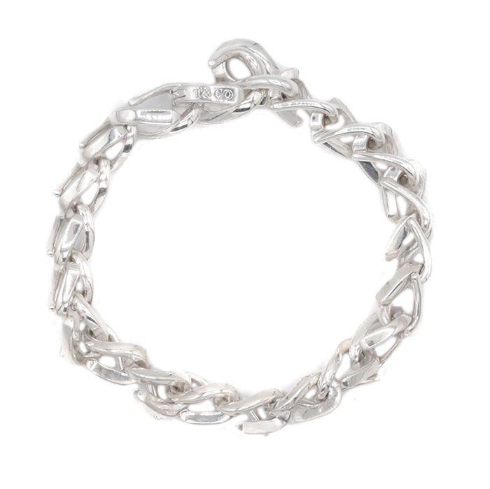 TIFFANY&Co.ティファニー フォージ ブレスレット シルバー SV925 アクセサリー ユニセックス メンズ レディース サイズ チェーン全長19.5cm