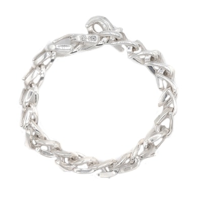 TIFFANY&Co.ティファニー フォージ ブレスレット シルバー SV925 アクセサリー ユニセックス メンズ レディース サイズ チェーン全長19.5cm
