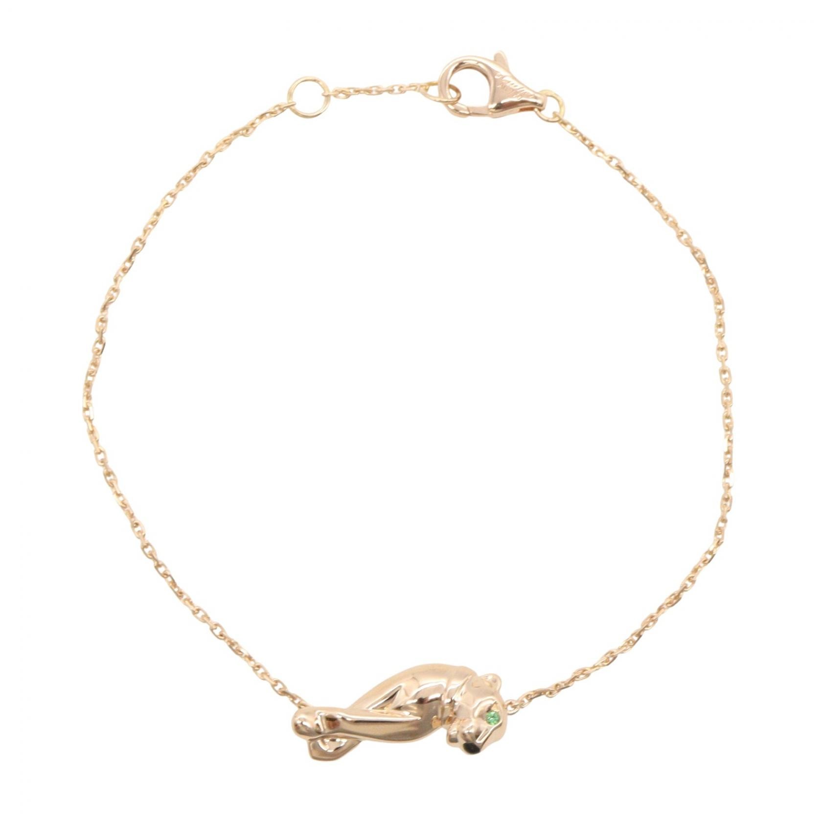カルティエ CARTIER パンテール ツァボライト オニキス ブレスレット ブレスレット アクセサリー K18PG(ピンクゴールド) オニキス / ツァボライト レディース ゴールド系 / ブラック系 / グリーン系 【中古】