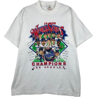 古着 90年代 フルーツオブザルーム FRUIT OF THE LOOM MLB LOS ANGELES DODGERS ロサンゼルスドジャーズ スポーツプリントTシャツ USA製 メンズXL相当 ヴィンテージ/eaa633615