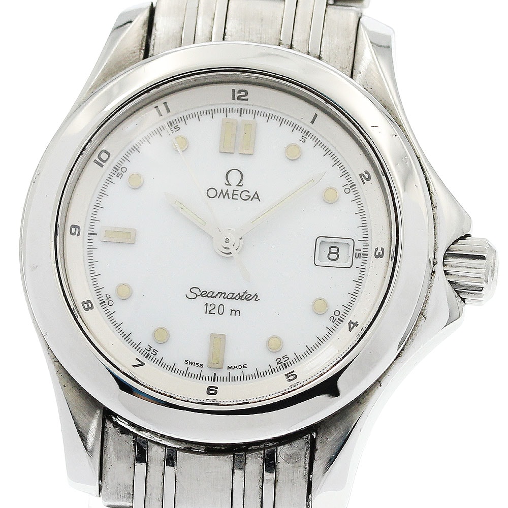 オメガ シーマスター120M デイト 2571.20 レディース 【中古】
