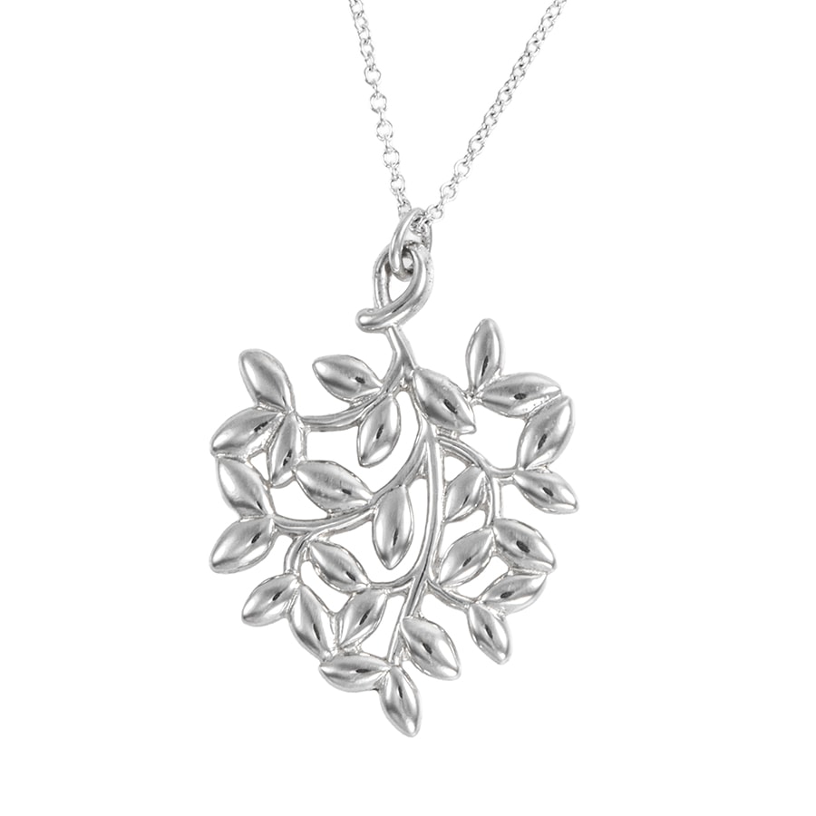TIFFANY&Co. ティファニー パロマピカソ オリーブ リーフ ペンダント ネックレス シルバー【中古】