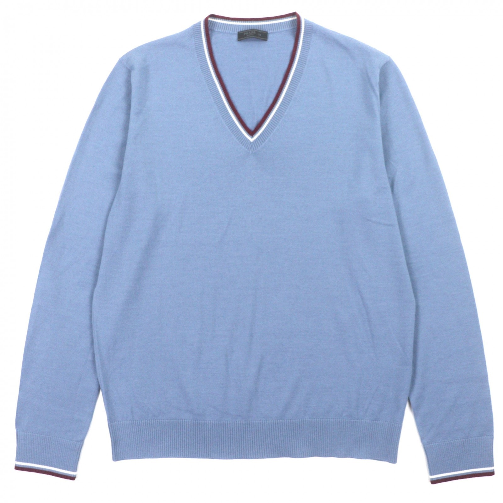 美品 プラダ セーター ブルー メンズ 52 UMA793