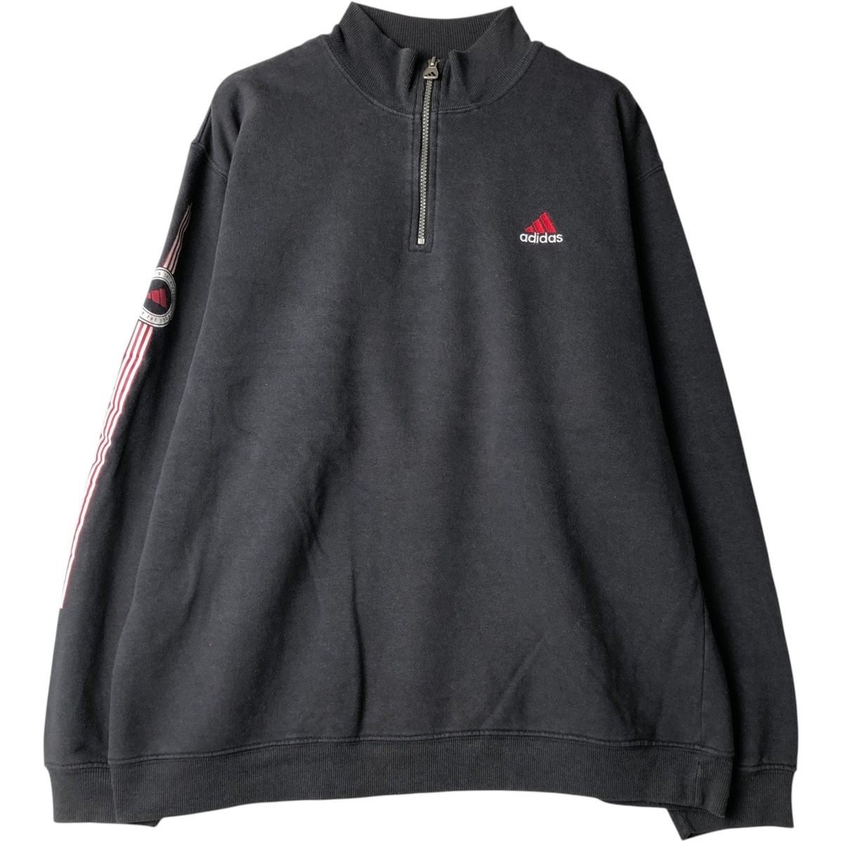 古着 00年代 アディダス adidas ハーフジップスウェットシャツ トレーナー メンズL相当/eaa647712