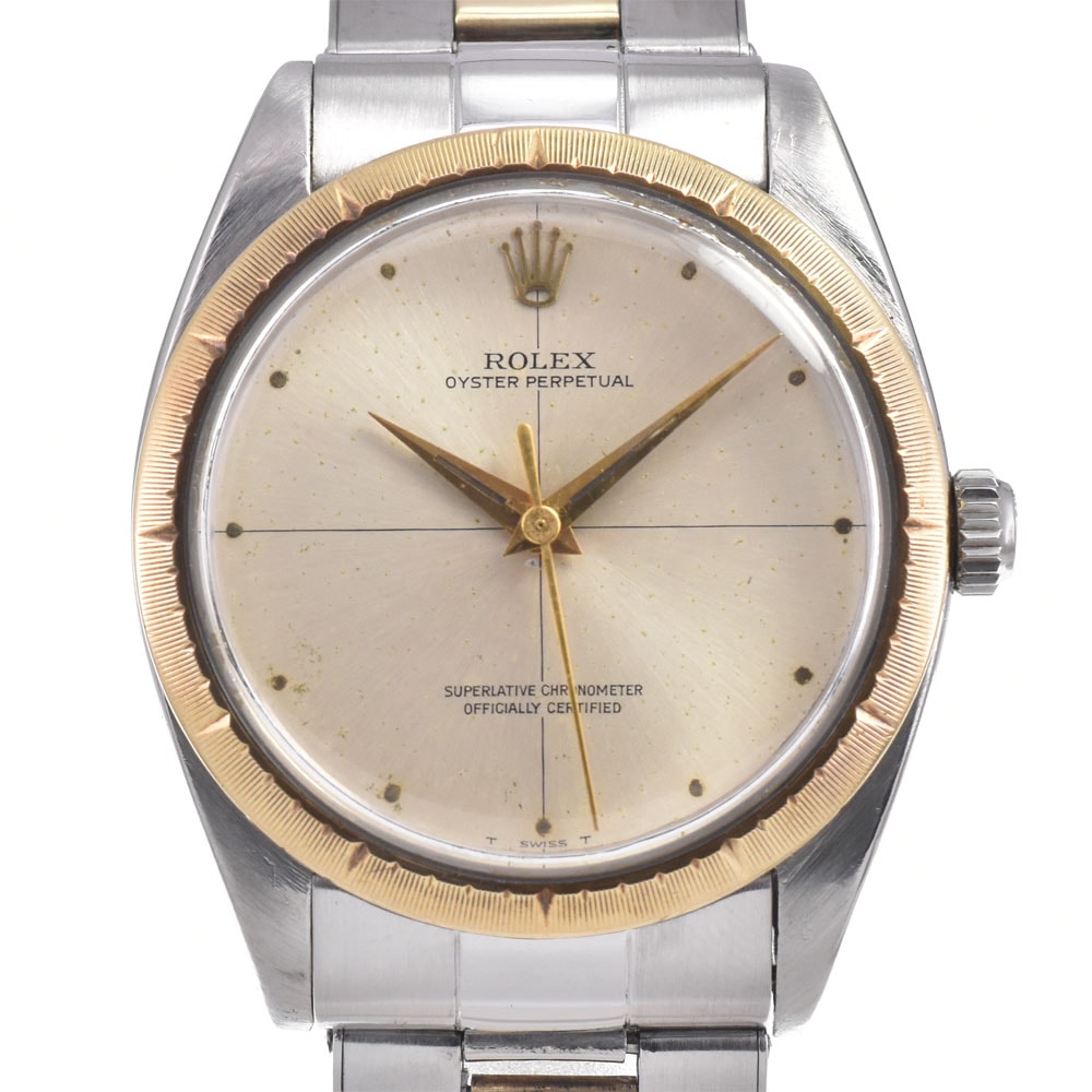 ロレックス ROLEX 1008 ヴィンテージ オイスターパーペチュアル Cal.1560 ゴールド 自動巻き メンズ 腕時計 J#150394