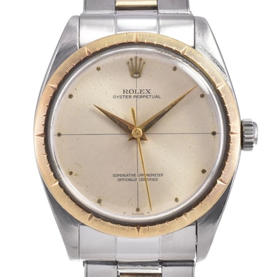 ロレックス ROLEX 1008 ヴィンテージ オイスターパーペチュアル Cal.1560 ゴールド 自動巻き メンズ 腕時計 J#150394