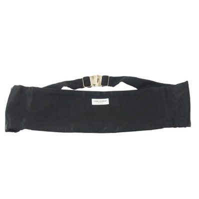 SAINT LAURENT サンローラン ベルト ウール ベルト ブラック系 M【中古】