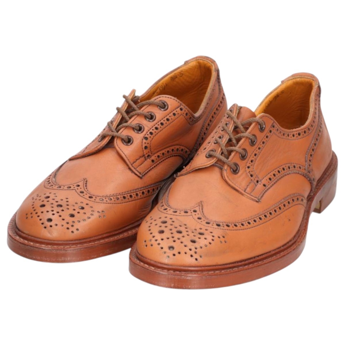 古着 トリッカーズ Tricker's フルブローグ ウイングチップシューズ 英国製 メンズ28.0cm相当/saa014711