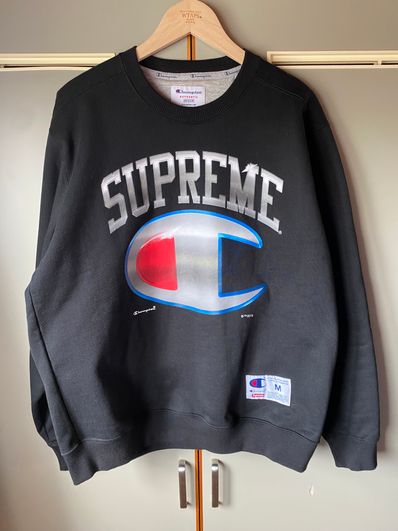 Supreme Champion Chrome Crewneck "Black"