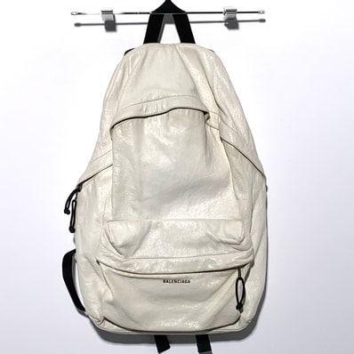 BALENCIAGA エクスプローラー リュックサック バックパック レザー ホワイト