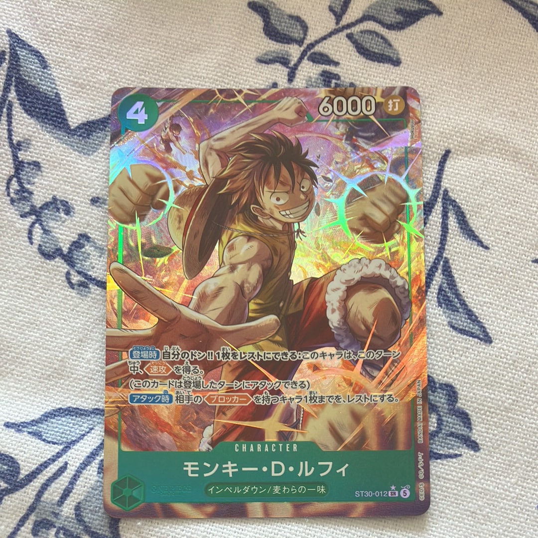 モンキー・D・ルフィ SR-P [ST30-012](スタートデッキEX「ルフィ&エース ボーナスパック」)