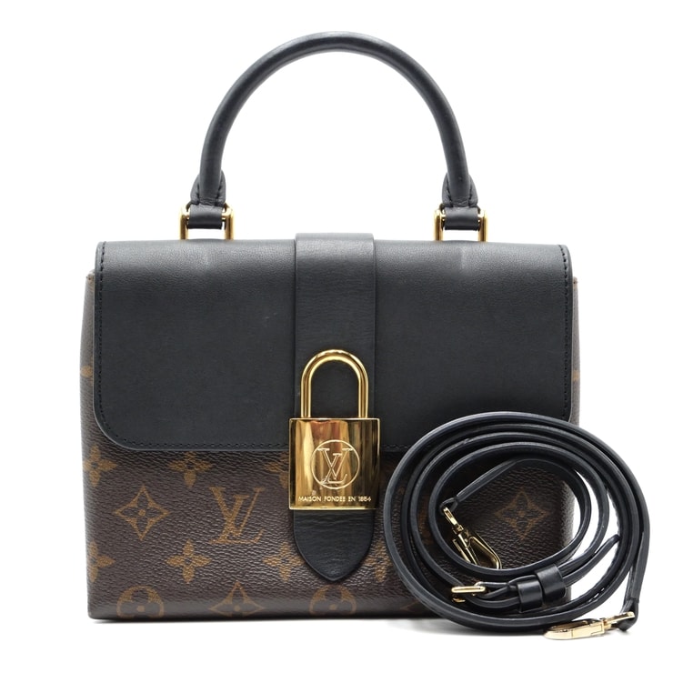 LOUIS VUITTON(ルイ・ヴィトン)ロッキーBB 2WAY ハンドバッグ ショルダーバッグ モノグラム ノワール ブラック レザー ゴールド金具 レディース M44141【中古】