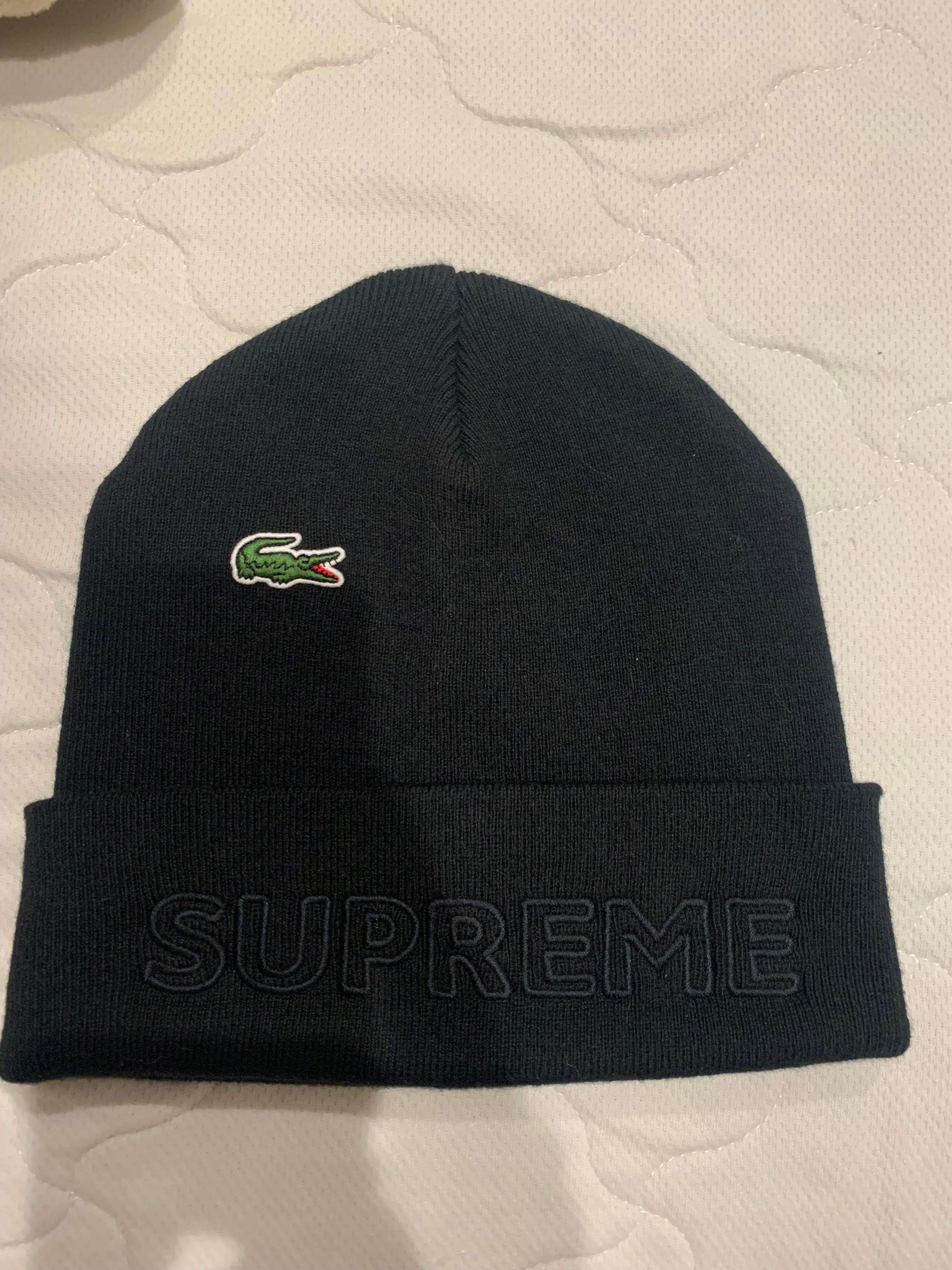 Supreme / Lacoste Beanie "Black"