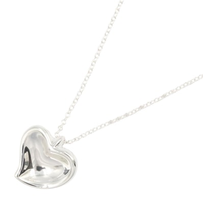 ティファニー TIFFANY&CO カーブドハート ネックレス ネックレス ジュエリー シルバー925 レディース シルバー系 【中古】