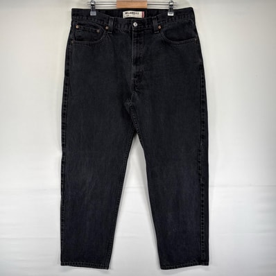 古着 リーバイス Levi's デニム パンツ Gパン テーパード ジッパーフライ 5ポケット ブラックデニム 550 W38 L34 ブラック系 メンズ
